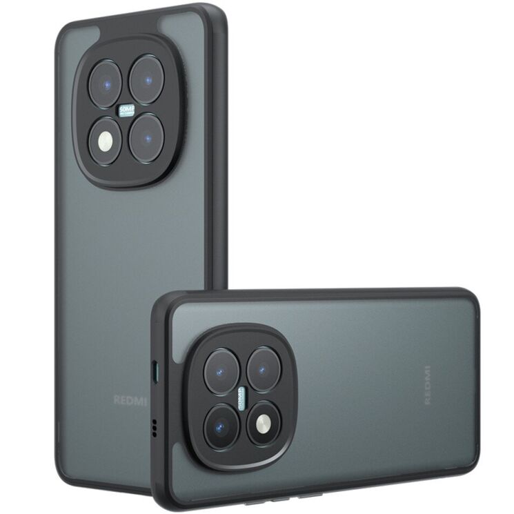 Защитный чехол Deexe Matte Skin для Xiaomi Redmi Note 15 Pro Plus / Poco M8 Pro 5G - Black: фото 1 из 11