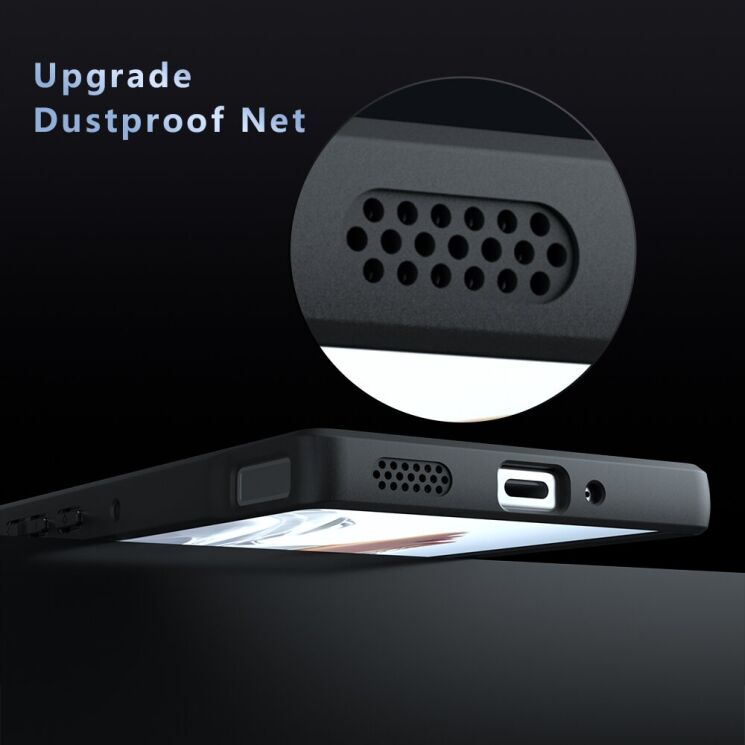 Защитный чехол Deexe Matte Skin Kickstand with MagSafe для ZTE Nubia Red Magic 11 Air - Transparent Black (423108TB) Защитный чехол Deexe Matte Skin Kickstand with MagSafe для ZTE Nubia Red Magic 11 Air - Transparent Black: фото 5 из 10