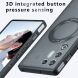 Защитный чехол Deexe Matte Skin Kickstand with MagSafe для ZTE Nubia Red Magic 11 Air - Transparent Black (423108TB). Фото 10 из 10