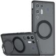 Защитный чехол Deexe Matte Skin Kickstand with MagSafe для ZTE Nubia Red Magic 11 Air - Transparent Black (423108TB)