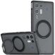 Защитный чехол Deexe Matte Skin Kickstand with MagSafe для ZTE Nubia Red Magic 11 Air - Transparent Black (423108TB). Фото 1 из 10