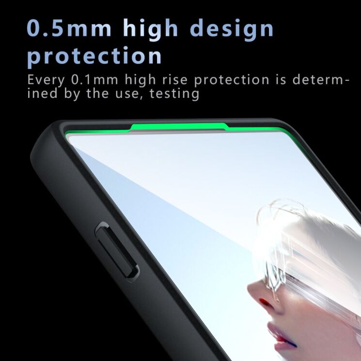 Защитный чехол Deexe Matte Skin Kickstand with MagSafe для ZTE Nubia Red Magic 11 Air - Transparent Black (423108TB) Защитный чехол Deexe Matte Skin Kickstand with MagSafe для ZTE Nubia Red Magic 11 Air - Transparent Black: фото 6 из 10