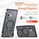Защитный чехол Deexe Matte Skin Kickstand with MagSafe для ZTE Nubia Red Magic 11 Air - Transparent Black (423108TB). Фото 2 из 10