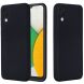 Защитный чехол Deexe Silicone Case для Samsung Galaxy A03 Core (A032) - Black (293528B). Фото 1 из 8