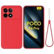 Защитный чехол Deexe Silicone Case для Xiaomi Poco F6 Pro - Red (354909R)
