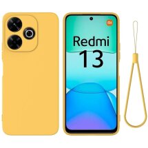 Защитный чехол Deexe Silicone Case для Xiaomi Redmi 13 - Yellow: фото 1 из 7