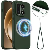 Защитный чехол Deexe Silicone Case with MagSafe для OnePlus 15 - Dark Green: фото 1 из 9