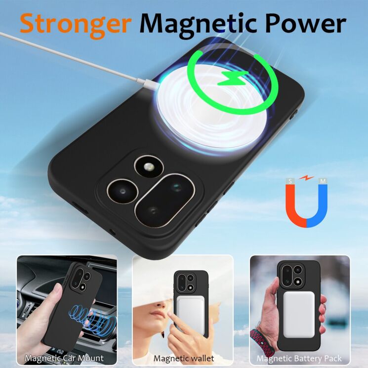 Защитный чехол Deexe Silicone Case with MagSafe для OnePlus 15 - Dark Green: фото 4 из 9