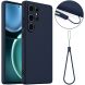 Защитный чехол Deexe Silicone Case with MagSafe для Samsung Galaxy S25 Ultra (S938) - Dark Blue (379511DB). Фото 1 из 9