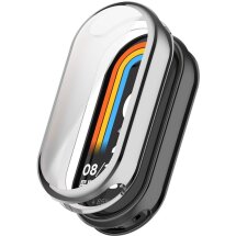 Защитный чехол Deexe Silicone Frame для Xiaomi Mi Smart Band 8 / 9 - Silver: фото 1 из 8