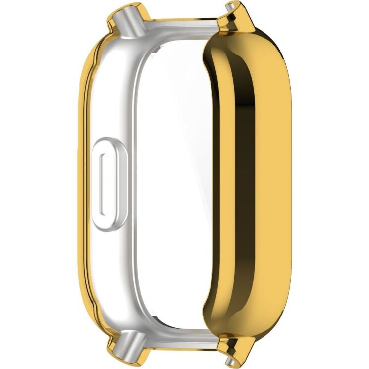 Защитный чехол Deexe Silicone Frame для Xiaomi Redmi Watch 5 Active - Gold: фото 4 из 7