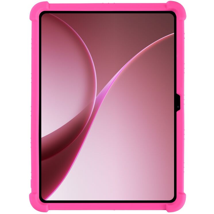 Захисний чохол Deexe Silicone Kickstand для OnePlus Pad Go 2 - Rose: фото 3 з 8