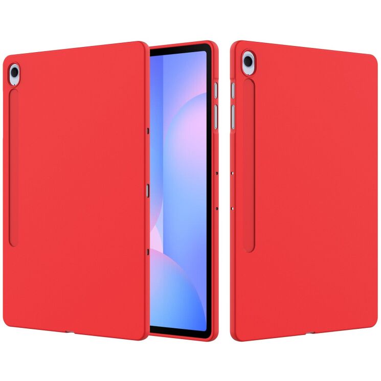 Захисний чохол Deexe Silicone Shell для Samsung Galaxy Tab S10 FE Plus - Red: фото 2 з 8