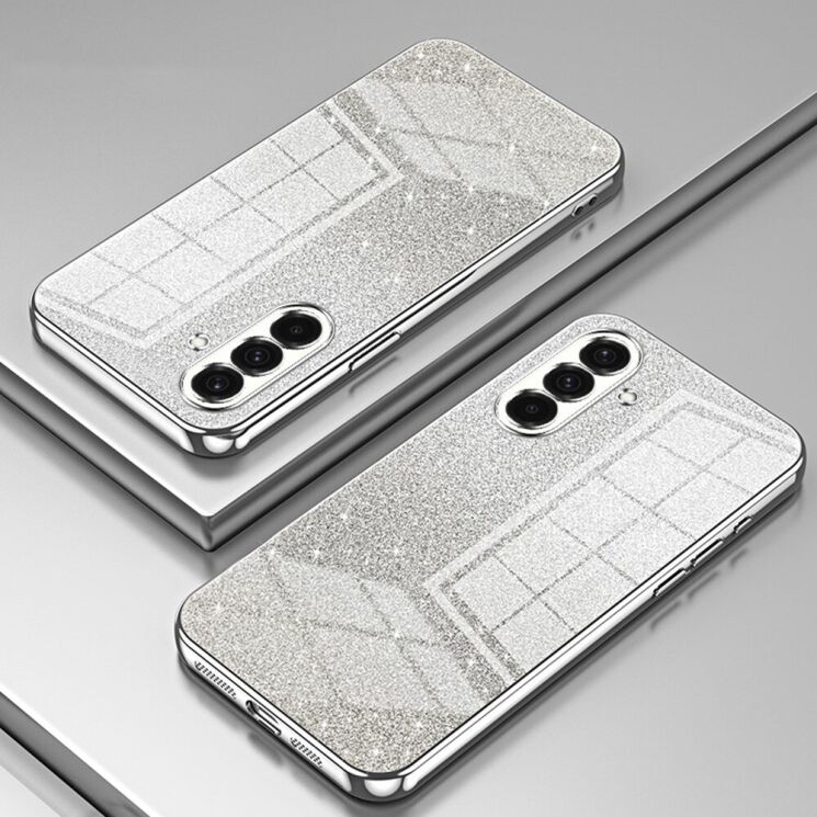 Защитный чехол Deexe Sparkles Cover для Samsung Galaxy A36 (A366) - Silver: фото 2 из 7