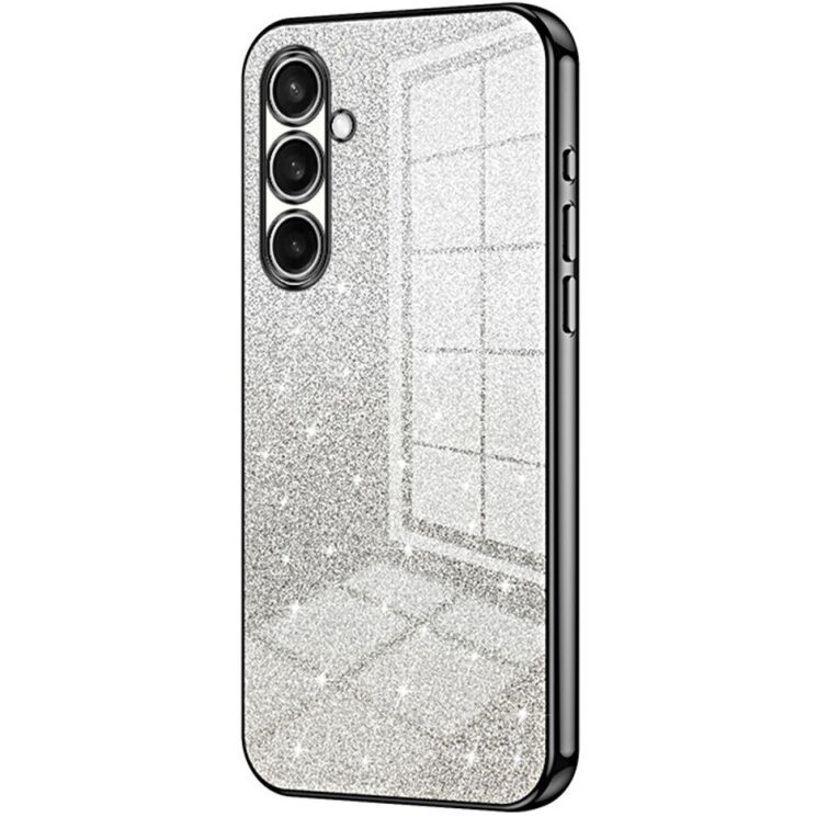 Захисний чохол Deexe Sparkles Cover для Samsung Galaxy A57 (A576) - Black: фото 1 з 7