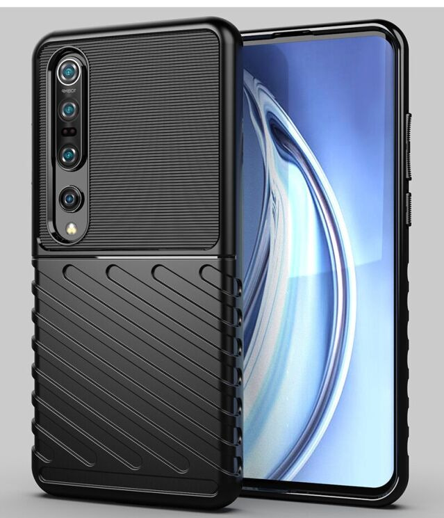 Защитный чехол Deexe Thunder Series для Xiaomi Mi 10 Pro - Black: фото 1 из 6