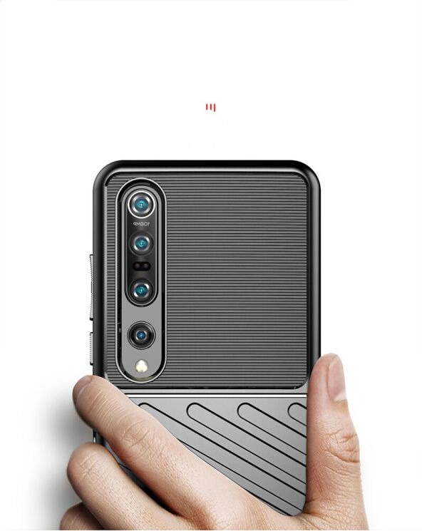 Защитный чехол Deexe Thunder Series для Xiaomi Mi 10 Pro - Black: фото 6 из 6