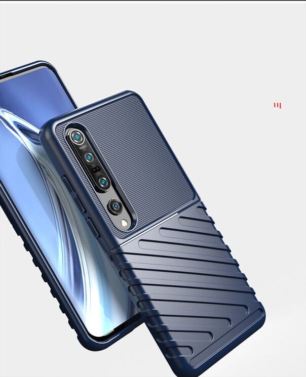 Защитный чехол Deexe Thunder Series для Xiaomi Mi 10 Pro - Black: фото 4 из 6