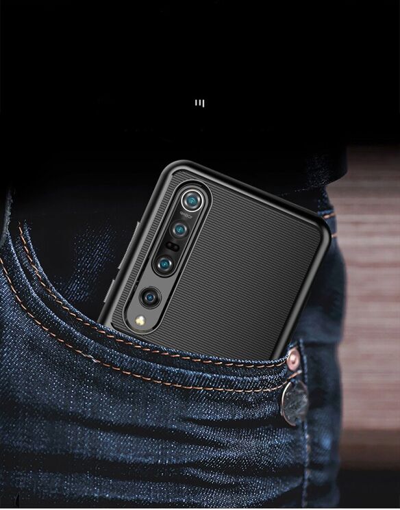 Защитный чехол Deexe Thunder Series для Xiaomi Mi 10 Pro - Black: фото 5 из 6