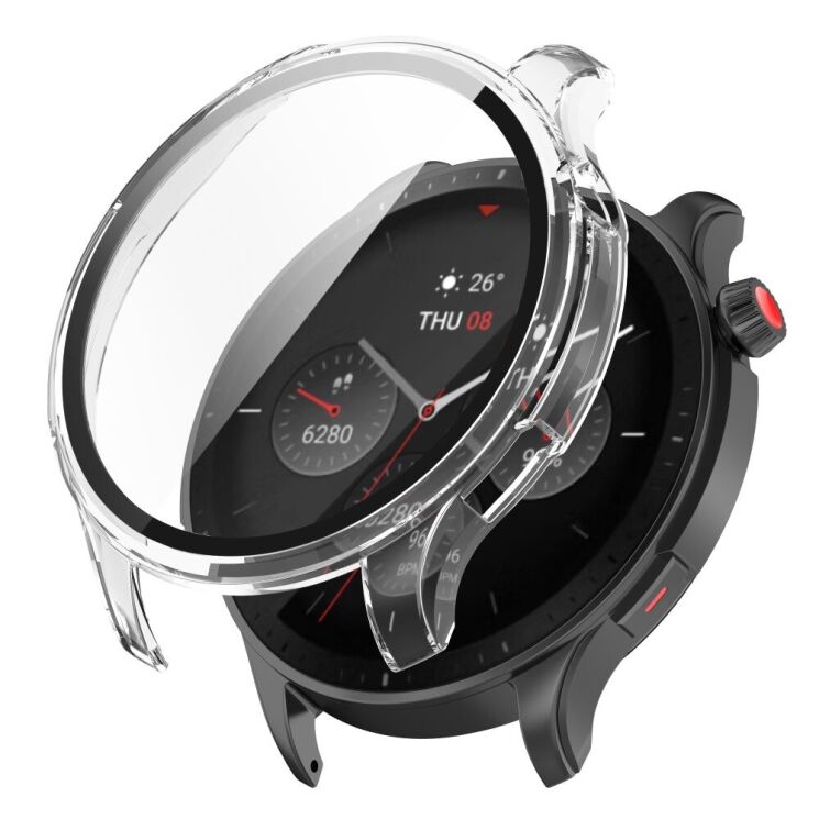 Защитный чехол Deexe Watch Case для Xiaomi Amazfit GTR 4 - Transparent: фото 1 из 8