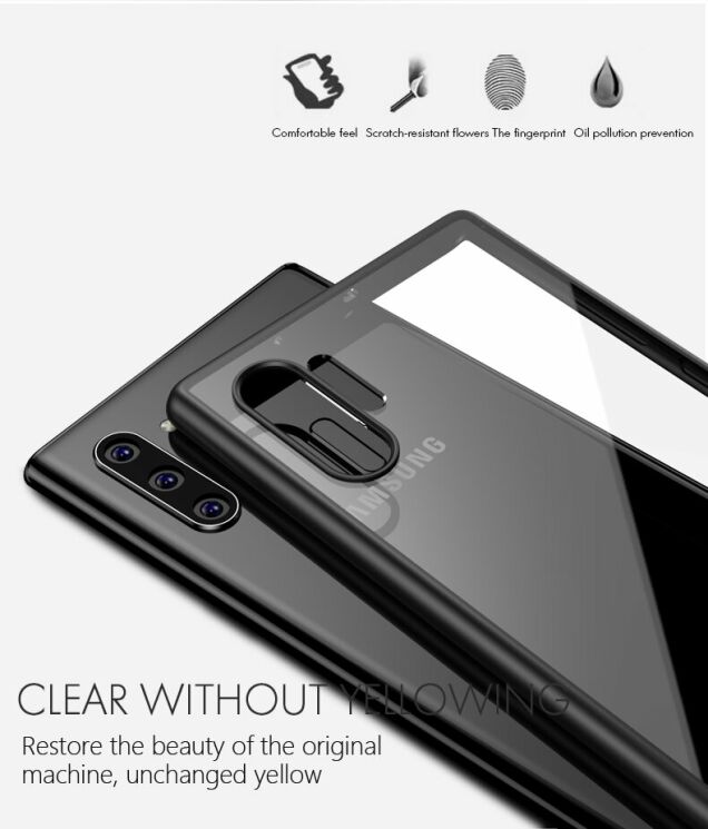 Захисний чохол для IPAKY Clear BackCover Samsung Galaxy Note 10+ (N975) - Black: фото 4 з 8