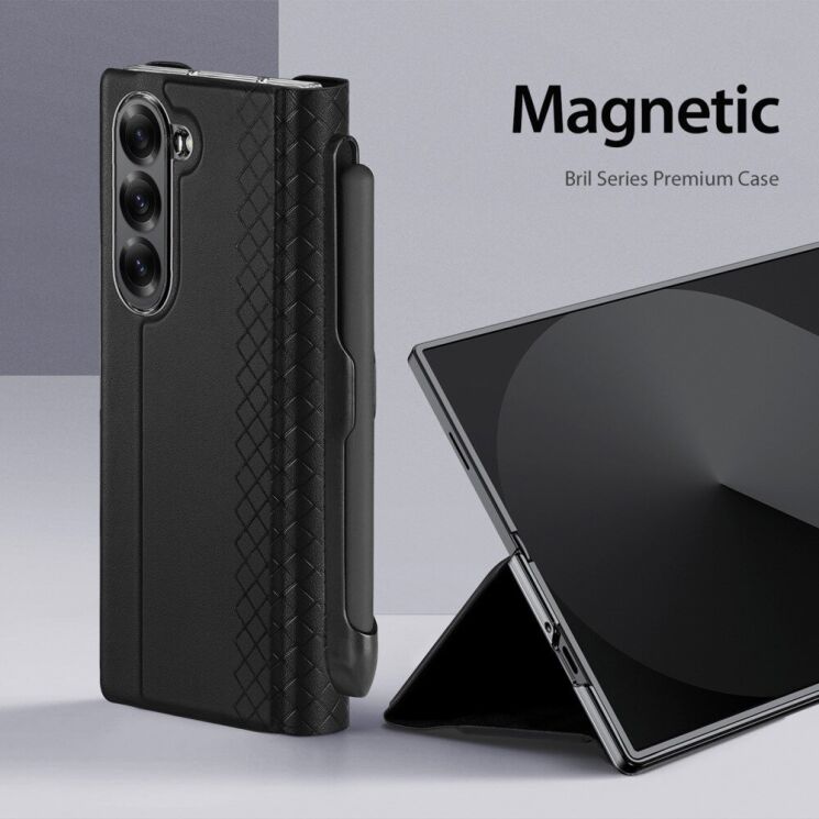 Защитный чехол DUX DUCIS Bril Series (S Pen) для Samsung Galaxy Fold 6 - Black: фото 4 из 12