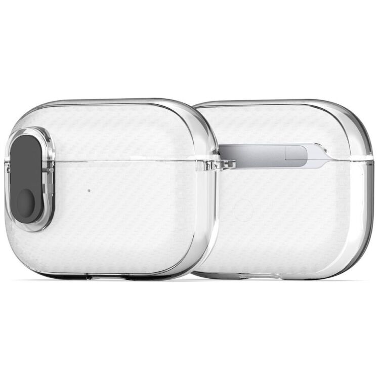 Захисний чохол DUX DUCIS PECK Series для AirPods Pro 2 - Clear Black: фото 2 з 19