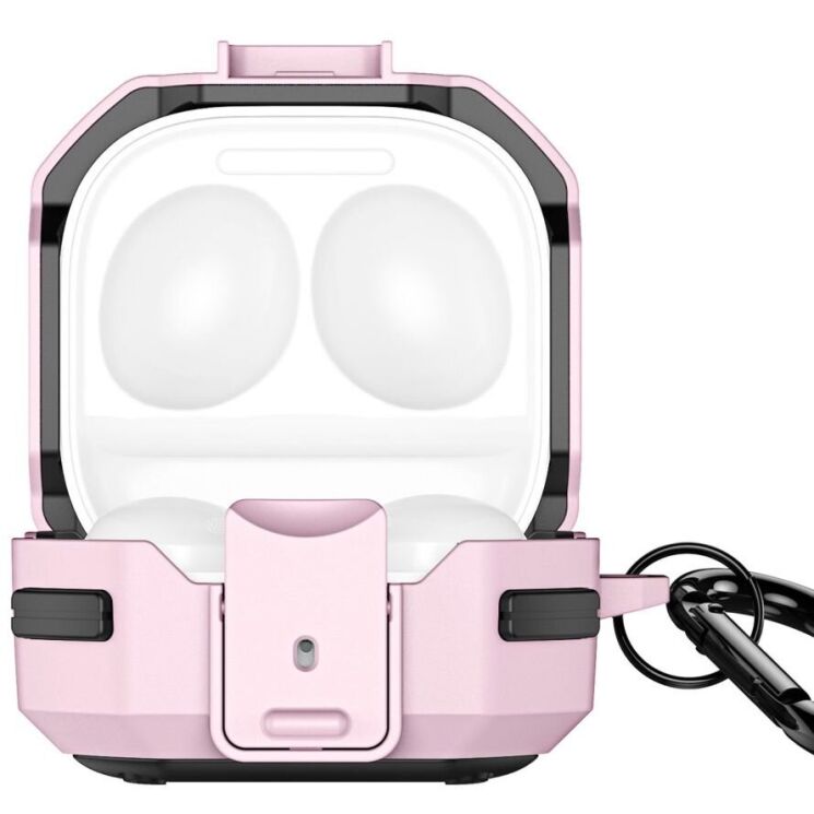 Захисний чохол DUX DUCIS SECF Series для Samsung Galaxy Buds Live / Buds Pro / Buds 2 / Buds 2 Pro / Buds FE - Pink: фото 2 з 11