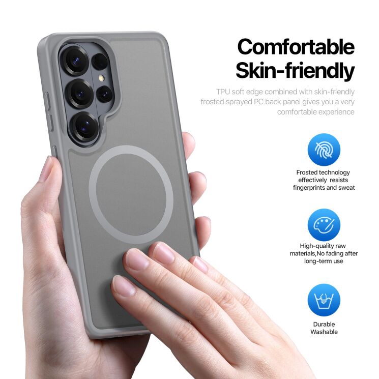 Захисний чохол DUX DUCIS Yind Series MagSafe для Samsung Galaxy S26 Ultra - Black: фото 6 з 10