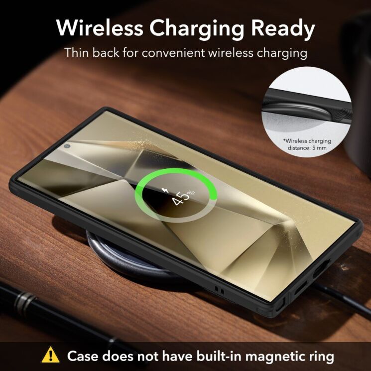 Защитный чехол ESR Air Shield Boost для Samsung Galaxy S24 Ultra (S928) - Black: фото 8 из 8