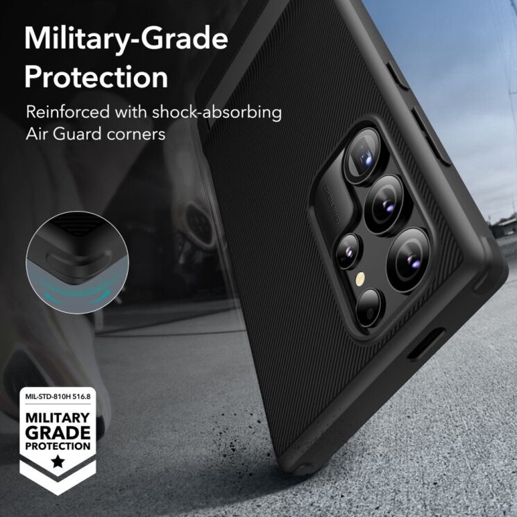 Защитный чехол ESR Air Shield Boost для Samsung Galaxy S24 Ultra (S928) - Black: фото 5 из 8