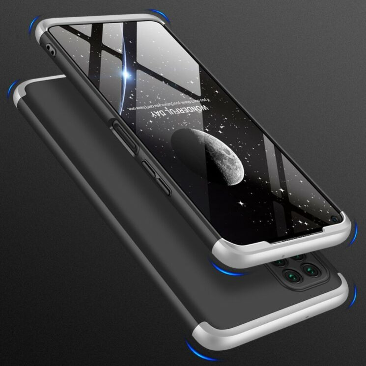 Захисний чохол GKK Double Dip Case для Huawei P40 Lite - Black / Silver: фото 8 з 8