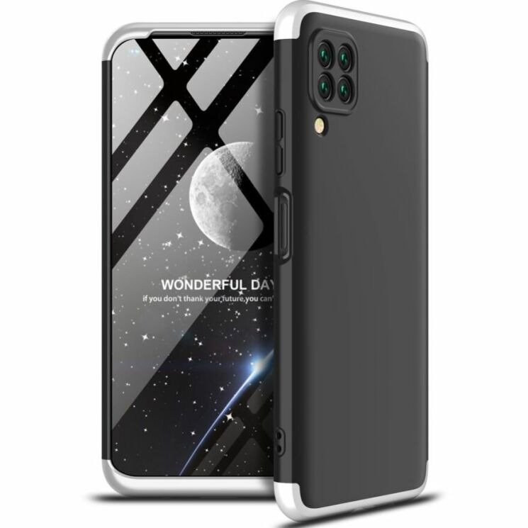 Захисний чохол GKK Double Dip Case для Huawei P40 Lite - Black / Silver: фото 1 з 8