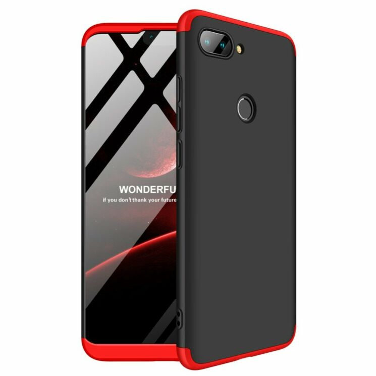 Защитный чехол GKK Double Dip Case для Xiaomi Mi 8 Lite - Black / Red: фото 1 из 17