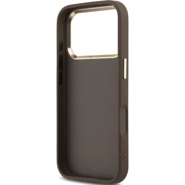 Захисний чохол Guess 4G Big 4G Classic Logo для iPhone 18 Pro Max / 17 Pro Max (GUHCP18X4GMGCBR) - Brown / Gold: фото 6 з 7