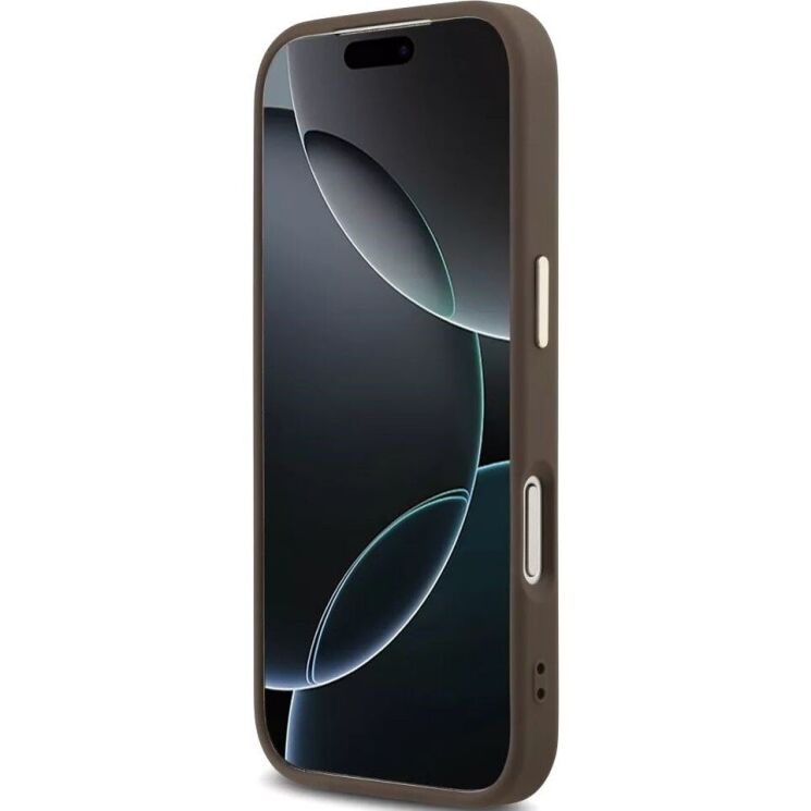 Захисний чохол Guess 4G Big 4G Classic Logo для iPhone 18 Pro Max / 17 Pro Max (GUHCP18X4GMGCBR) - Brown / Gold: фото 4 з 7