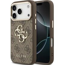 Захисний чохол Guess 4G Big 4G Classic Logo для iPhone 18 Pro Max / 17 Pro Max (GUHCP18X4GMGCBR) - Brown / Gold: фото 1 з 7