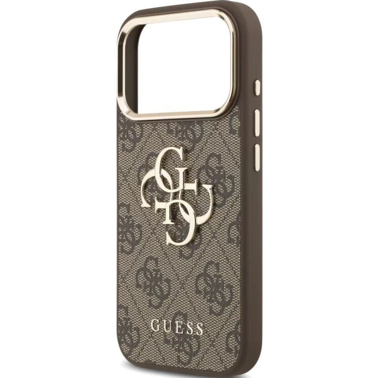 Захисний чохол Guess 4G Big 4G Classic Logo для iPhone 18 Pro Max / 17 Pro Max (GUHCP18X4GMGCBR) - Brown / Gold: фото 5 з 7