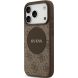 Защитный чехол Guess 4G Circle Classic Logo MagSafe для iPhone 17 Pro Max (GUHMP17XP4PGRSGW) - Brown (402878Z). Фото 3 из 8