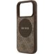 Защитный чехол Guess 4G Circle Classic Logo MagSafe для iPhone 17 Pro Max (GUHMP17XP4PGRSGW) - Brown (402878Z). Фото 6 из 8