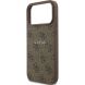 Защитный чехол Guess 4G Ring Classic Logo MagSafe для iPhone 17 Pro Max (GUHMP17XG4GFRW) - Brown (402883Z). Фото 6 из 8