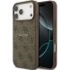 Защитный чехол Guess 4G Ring Classic Logo MagSafe для iPhone 17 Pro Max (GUHMP17XG4GFRW) - Brown (402883Z). Фото 1 из 8