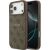 Захисний чохол Guess 4G Ring Classic Logo MagSafe для iPhone 17 Pro Max (GUHMP17XG4GFRW) - Brown: фото 1 з 8