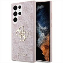 Защитный чехол Guess Big Metal Logo для Samsung Galaxy S23 Ultra (S918) - Pink: фото 1 из 8