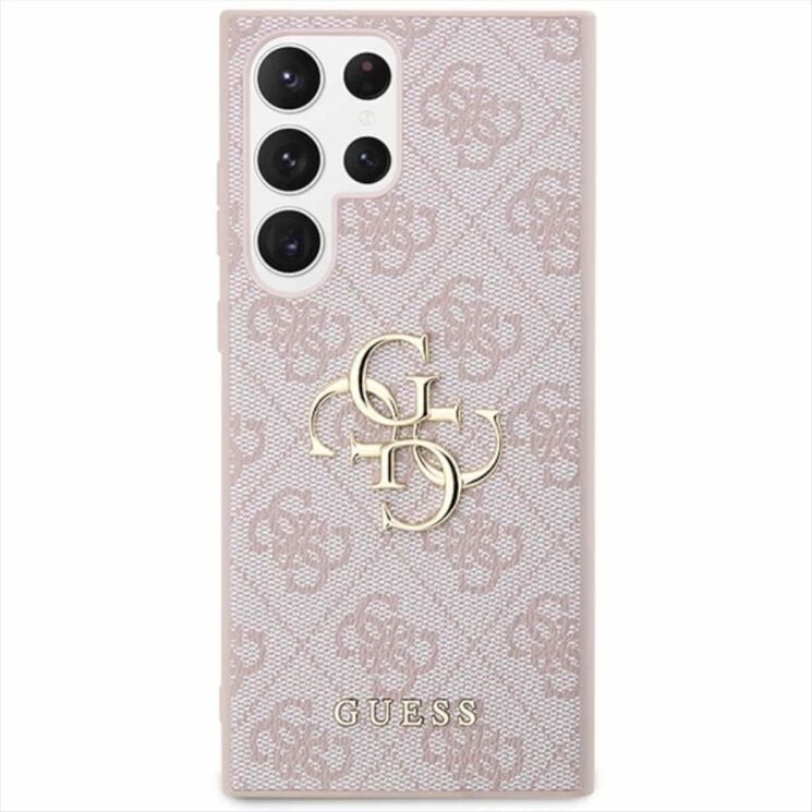 Защитный чехол Guess Big Metal Logo для Samsung Galaxy S23 Ultra (S918) - Pink: фото 3 из 8