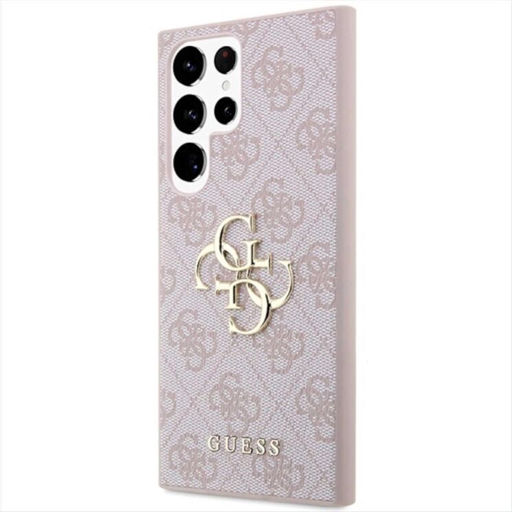 Защитный чехол Guess Big Metal Logo для Samsung Galaxy S23 Ultra (S918) - Pink: фото 2 из 8