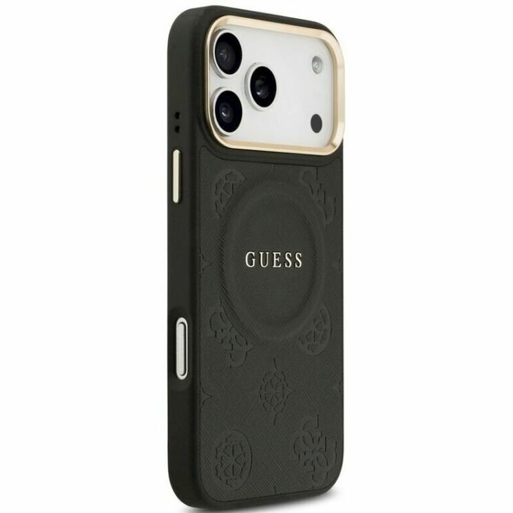Защитный чехол Guess Peony Hot Stamp MagSafe для iPhone 17 Pro Max (GUHMP17XPSAMSECK) - Black (411145B) Защитный чехол Guess Peony Hot Stamp MagSafe для iPhone 17 Pro Max (GUHMP17XPSAMSECK) - Black: фото 4 из 4