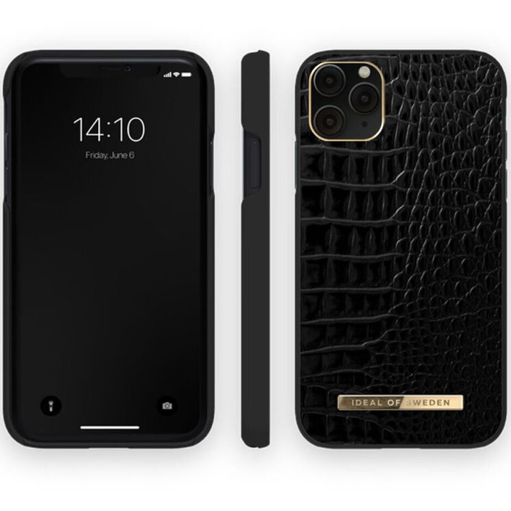 Защитный чехол iDeal Of Sweden Neo Noir Croco для Apple iPhone 12 / iPhone 12 Pro - Black: фото 2 из 5