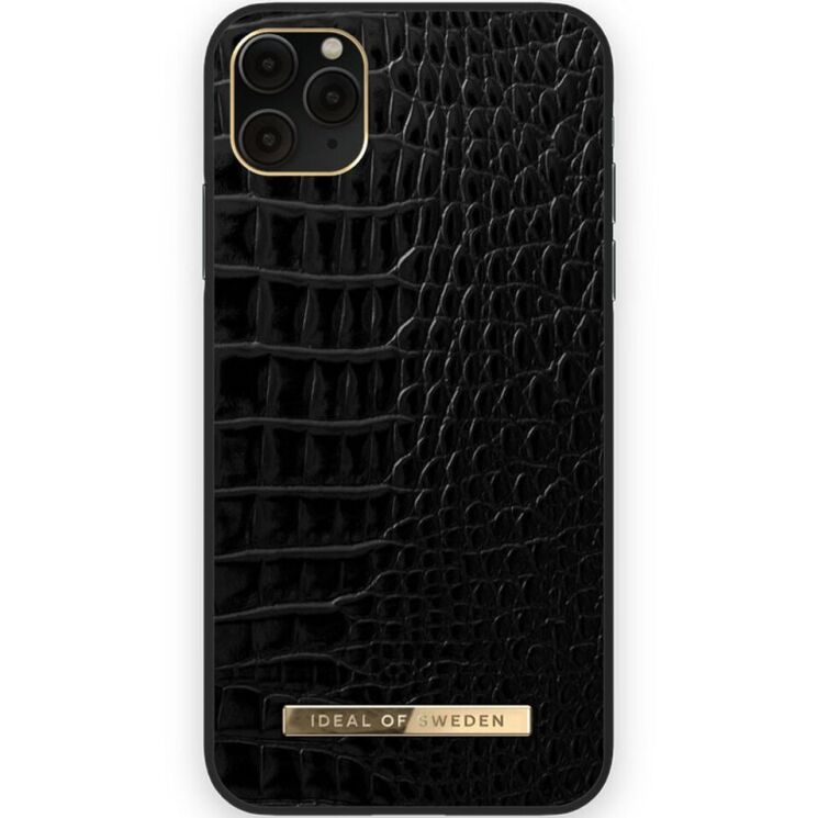 Защитный чехол iDeal Of Sweden Neo Noir Croco для Apple iPhone 12 / iPhone 12 Pro - Black: фото 1 из 5