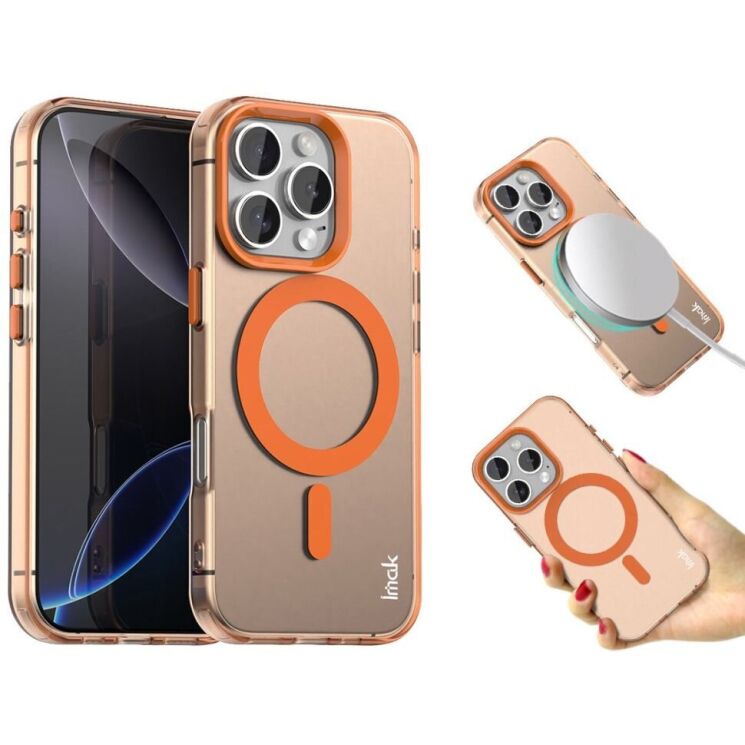 Защитный чехол IMAK Candy Series Magnetic для Apple iPhone 16 Pro Max - Orange: фото 2 из 9